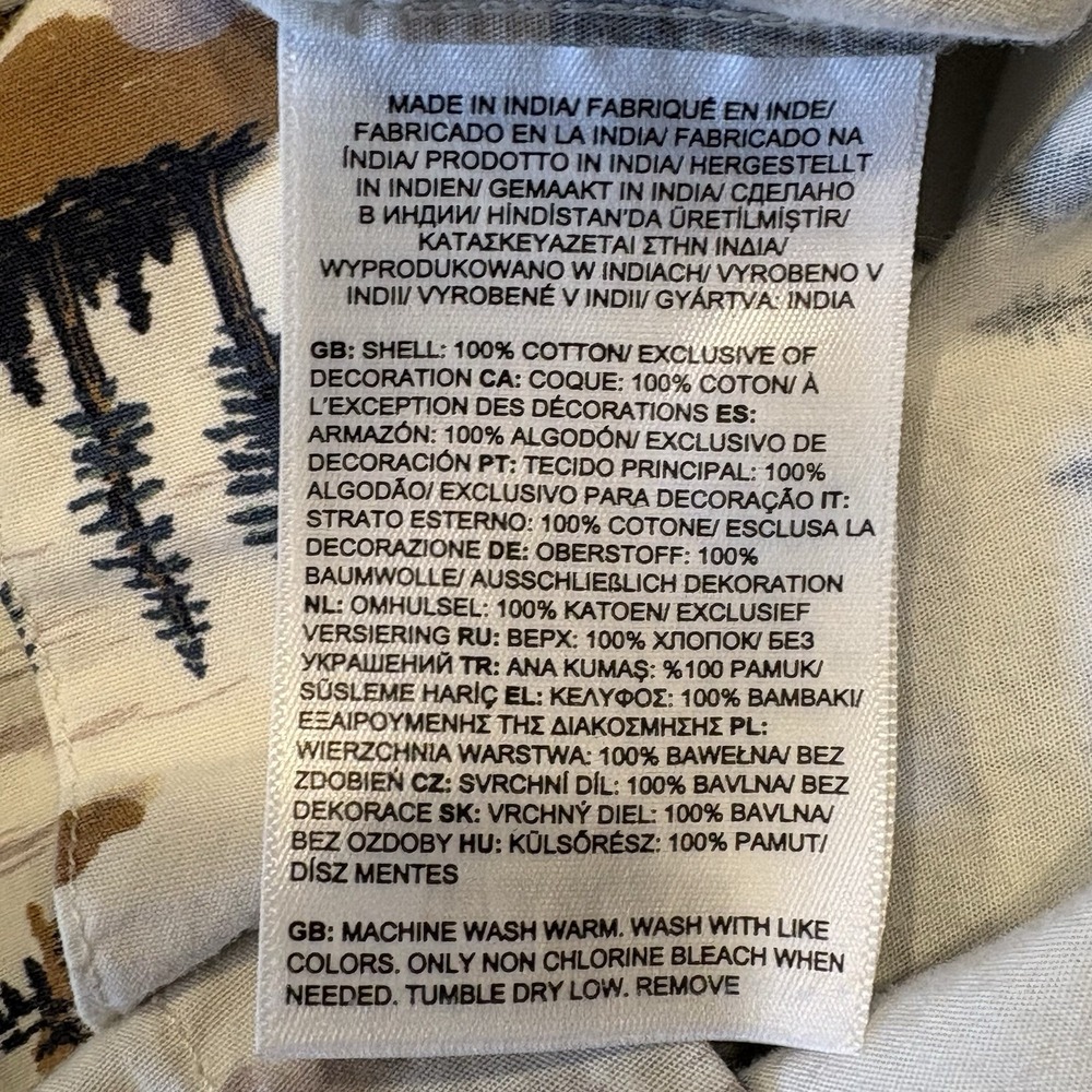 The North Face Men's Baytrail Pattern Button Up Short Sleeve Shirt Size Large - Picture 9 of 9